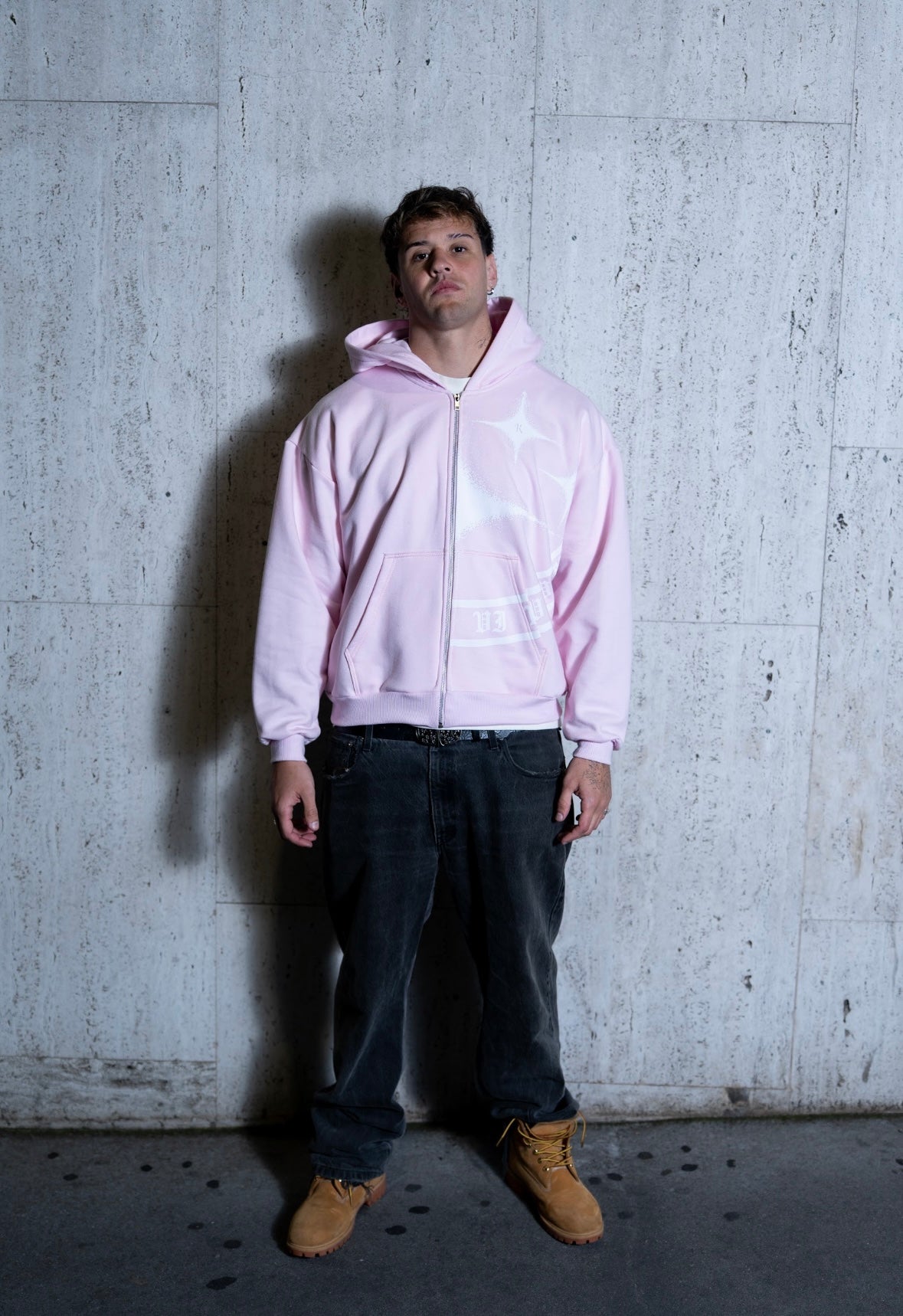 "EXISTENCE PINK" ZIP HOODIE