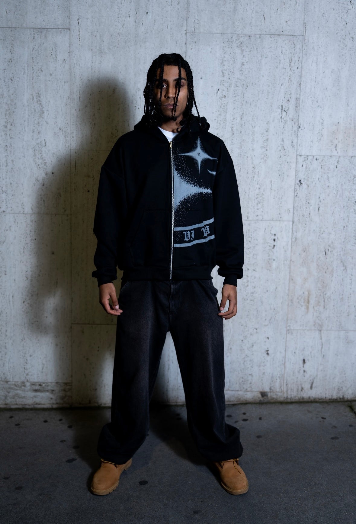 "MEMORY BLACK" ZIP HOODIE