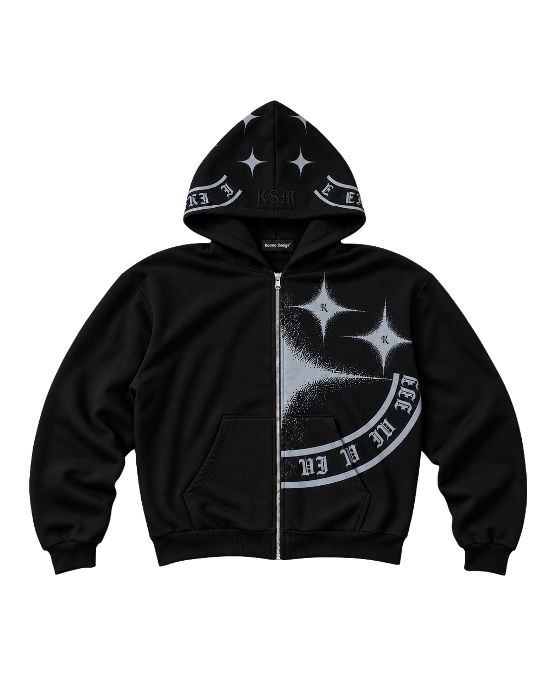 "MEMORY BLACK" ZIP HOODIE